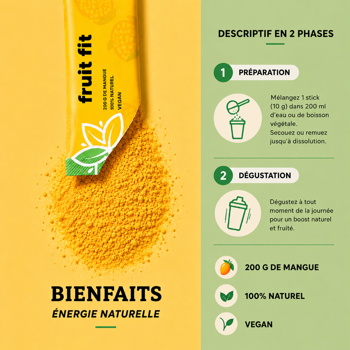 Fruifit — Mangue 100%